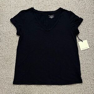Max Studio Classic Black Short Sleeve Tee - NWT